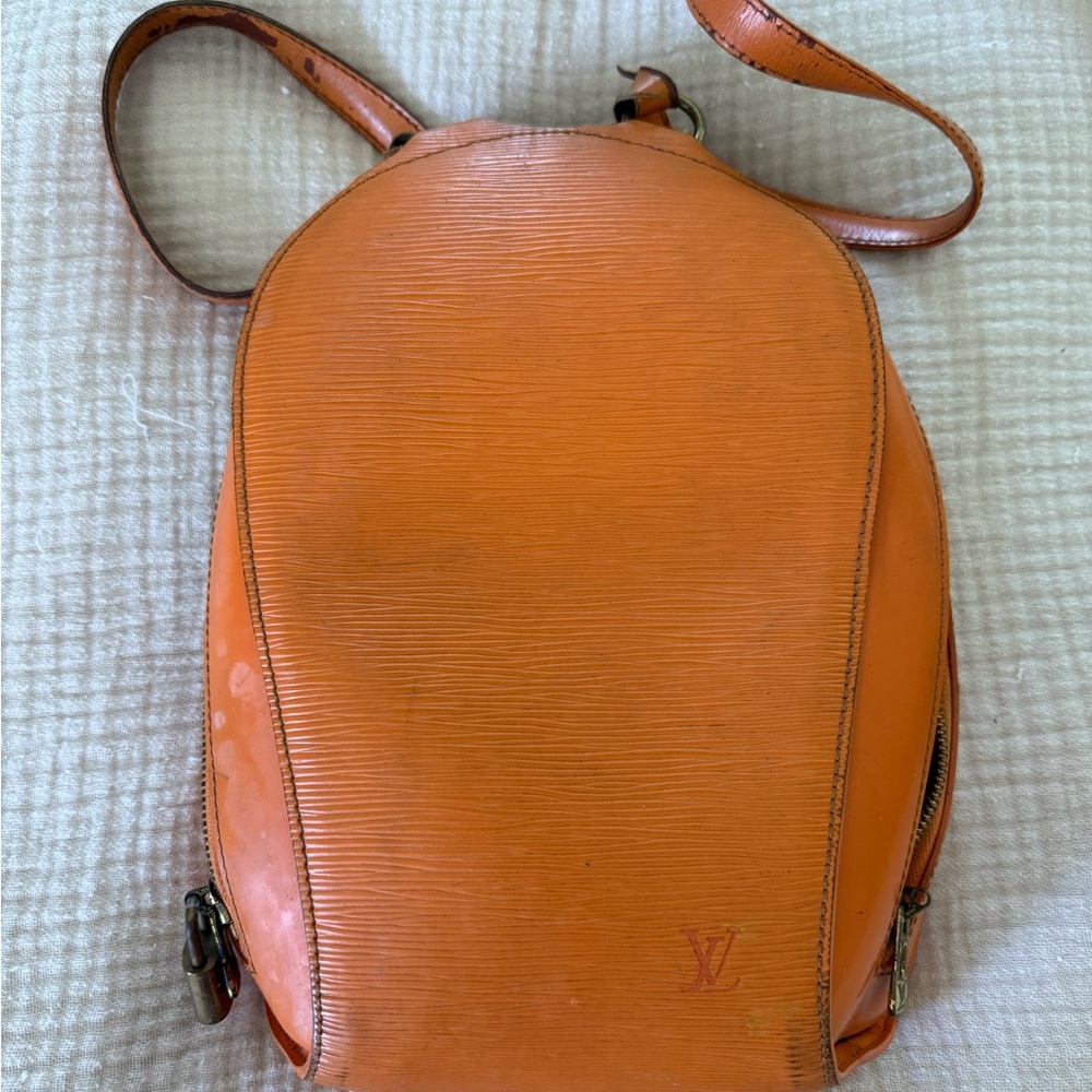 Louis Vuitton Orange Mabillion Backpack Vintage